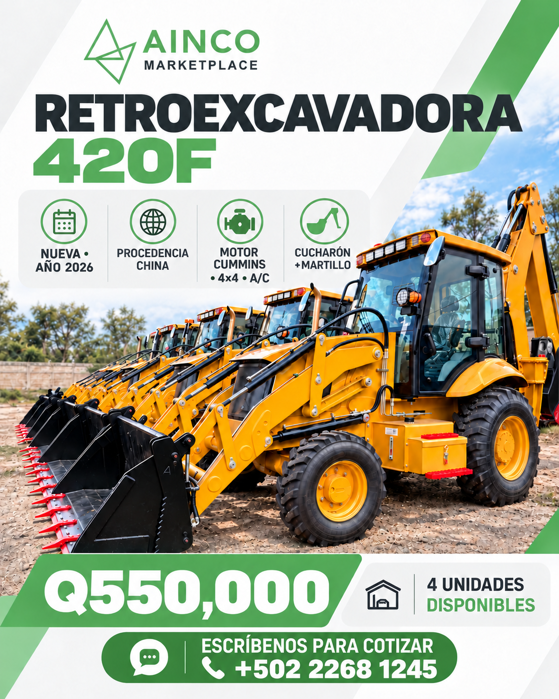 Retroexcavadora 420F - anuncio principal